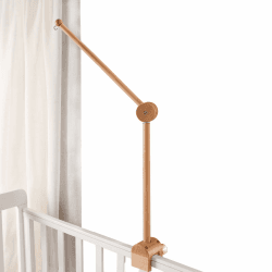 Mamimami Home Mobile Holz für Babybett 360°Drehbar Baby Mobile Halterung Ständer Mobile Handyhänger für Windspiele Geburt Geschenk Neugeborene DIY Deko-Artikel