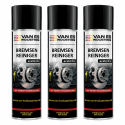 VE-INDUSTRIES Bremsenreiniger 500ml 360° Power-Strahltechnik Teilereiniger Entfetter Sprühdose Acetonfrei Spraydose (3)