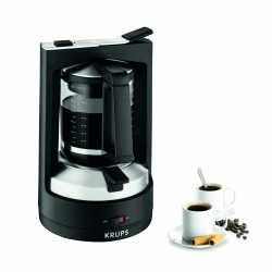 Krups KM4689 Filterkaffeemaschine T8 | 850 Watt | Automatische Abschaltung | 8-12 Tassen | Beleuchteter Ein-/ Ausschalter | Schwarz Single