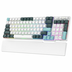 RK ROYAL KLUDGE RK96 RGB Limited Ed, 90% 96 Tasten Triple Mode Bluetooth 5.0/2.4G/USB-C Hot-Swap-fähige mechanische Tastatur mit Software und massivem Akku, RK Yellow Switch, Camp Grün, QWERTY