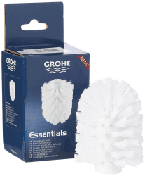 GROHE Essentials - Ersatzbürstenkopf (Original Ersatzteil, Langlebig, Robust, Herstellergarantie: 5 Jahre), weiß, 40791001 7,6 Single