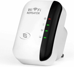 WLAN Verstärker WLAN Repeater Internet Verstärker für zu Hause, Unterstützt Ethernet-Port, WPS, Repeater/AP Modus, Kompatibel zu Allen WLAN Geräten, 300Mbit/s 2.4GHz, GP-C3W11 WR03-A