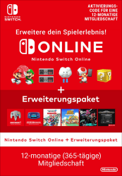 Nintendo Switch Online + Erweiterungspaket (Einzelmitgliedschaft) - Standard - Nintendo Switch - Download Code Nintendo Switch - Download Code Standard Angebot bei HelloDeals