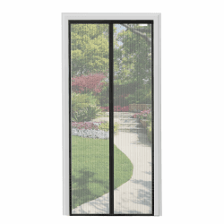 Meet Beauty Fliegengitter Tür Magnet, Professionell 100x250cm Insektenschutz Balkontür, Schwarze Fliegengitter Balkontür, Magnetvorhang Ohne Bohren, Mückenschutz, Genießen Sie den Sommer 100x250cm Schwarz