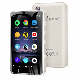 HIFI WALKER G7 MP3 Player with Bluetooth and WiFi- MP3 Player with Spotify and Camera, Android MP3 Player, Touchscreen 80GB MP4 Music Player with Speaker, Spotify, Amazon Music, Pandora, YouTube WH-80GB
