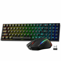 Redragon BS136 Gaming-Tastatur- und -Maus-Kombination, 75% K628 Tri-Mode-kabellose mechanische RGB-Tastatur und 8000-DPI-Maus-Paket