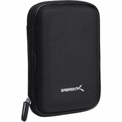 SABRENT Tasche für ssd HDD 2,5 3,5 Externe Festplatten, Hochwertig Festplattentasche, Eva Stabile Tragetasche, Hart Reise Tragen Etui Case Externe Festplatten Tasche