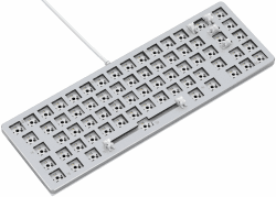 GLORIOUS Gaming GMMK 2 Compact 65% Barebones (Frame Only) – Mechanisches Gaming-Tastaturgrundgerüst, Kompakt-TKL (65%), Aluminium, individuell anpassbar, RGB, International/ISO Layout - Weiß EU-Layout Compact (65%) Weiß