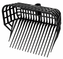 Kerbl Mistgabel ohne Stiel (Bollengabel mit großem Füllvolumen, 17 Zinken, aus unzerbrechlichem Kunststoff, Spänegabel schwarz, Maße 38x30 cm) 326056 Angebot bei HelloDeals