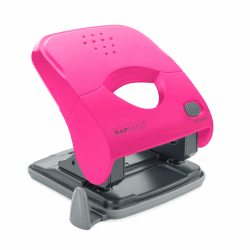 Rapesco 1527 X5-40ps Locher, 2-fach Lochung, 40 Blatt Stanzkapazität, Fuchsia Hot Pink