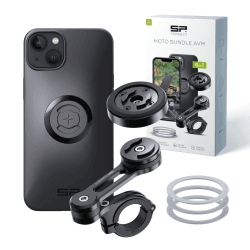 SP CONNECT Moto Bundle mit Anti Vibration Module | SPC+ | kompatibel mit iPhone 14 Plus | Handyhalter für Motorrad Bike Moped Roller | Gadget Halterung für Navi Für iPhone 14 Plus