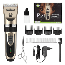 Nobleza Hundeschermaschine, Tierhaarschneider Profi Hund, Haarschneidemaschine Set, Leise Haustier Schermaschine Hund Katze, Schnurlosen Elektrische Tirhaarschneidemaschine, Wiederaufladbare