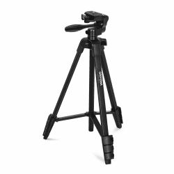 GRIFEMA Stativ Kamera Handy faltbar mit Bluetooth Fernbedienung - Stativ für Smartphone, Stativ Aluminium Tragkraft 2,5KG, Schwarz