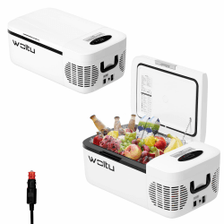 WOLTU Kompressor Kühlbox 12L Auto elektrische gefrierbox 12V 230V, tragbare Kühlschrank mit Gefrierfach leiser Kühlung bis -20 °C für Auto LKW Boot Reisemobil Camping