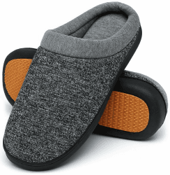 Mishansha Herren Damen Warme Hausschuhe Winter Memory Foam Plüsch Pantoffeln Rutschfest Slippers,Gr.36-48 44 EU Weltraum