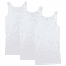 NUOZA 3/5er Pack Unterhemd Herren Tank Top Viele Farben 100% Hochwertige Baumwolle Schrumpft Nicht Verblasst Nicht Undurchsichtig XXL 3*weiß