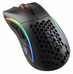 GLORIOUS Gaming Model D Wireless Gaming Mouse – Superleichte 69 g, verzögerungsfreier 2,4-GHz-Funk, bis zu 71 Stunden Akku, RGB-Beleuchtung, BAMF-Sensor, ergonomisch, 6 Tasten – Mattschwarz