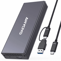 USB C 3.2 SSD-Gehäuse für MAC SSD 12+16 PIN MacBook Pro, MacBook Air, Mac Pro, iMac von 2013 bis 2017 Tragbares Speichergehäuse Kompatibel mit M.2 Nvme SSD mit Adapter