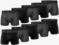 MERISH Boxershorts Herren 6-er /10-er / 15-er Pack S-5XL Unterwäsche Unterhosen Männer Men Retroshorts New 4XL 710e 10er Set Anthrazit-schwarz