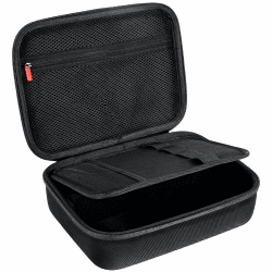 ProCase Tragetasche für Haarschneider Friseurtasche, Friseur Werkzeugtasche Trimmer Organizer Tasche für Haarschneider, Schere, Trimmer, Aufbewahrungsbox für Friseur zubehör Friseurbedarf -Schwarz Schwarz L:26 X 18 X 9 CM