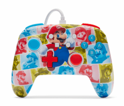PowerA Verbesserter kabelgebundener Controller für Nintendo Switch - Mario-Heldenrolle, Gamepad, Game-Controller, kabelgebundener Controller, offiziell lizenziert