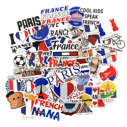 Frankreich flagge auto aufkleber sticker travel aufkleber Frankreich deko Frankreich sticker France stickers laptop sticker set scrapbook stickers aesthetic sticker reisen travel sticker French flag
