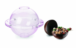 Ibili 828918 Backform magnetisch 3D für Sphère in Sprachen, Polycarbonat, transparent, 18.5 x 23,5 x 23,5 cm