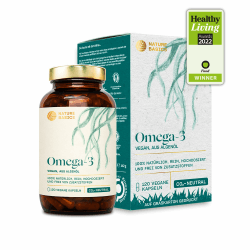 Veganes Omega 3 aus Algenöl | 120 hochdosierte Kapseln für 4 Monate | Eine Kapsel täglich zur Unterstützung der normalen Hirn, Augen & Herzfunktion | laborgeprüft auf Reinheit