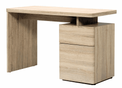 Jahnke CU-LIBRE 120 - Schreibtisch mit 1 Tür und 1 Schublade, 120 x 55 x 76 cm, Sonoma Eichen-Effekt