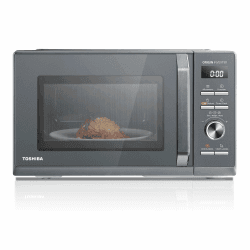 Toshiba MW3-AG25PFI(MG) Mikrowellen mit Grill 25L 3-in-1 Mikrowellenherd mit Origin-Inverter 900W Chef-Abtauung Mikrowelle Grill Kombi 10 Leistungsstufen 7 Automatikprogrammen Einfacher Reinigung Grau
