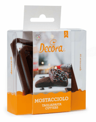 Decora 0255085 5 MOSTACCIOLO AUSSTECHER AUS Plastik, 15x9x4 cm, Braun