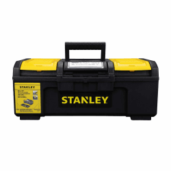 Stanley Werkzeugbox / Werkzeugkoffer Basic (16", 39x22x16cm, Koffer mit Schnellverschluss und Organizer, Box aus Kunststoff, praktischer und organisierter Werkzeugkasten) 1-79-216