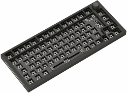 GLORIOUS Gaming GMMK PRO 75% Barebones (Frame Only) – Modulares mechanisches Gaming-Keyboard, 1,5 kg schwer, RGB, voll anpassbar, unterstützt 5-polige Schalter, International/ISO Layout - Schwarz