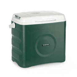 Klarstein BeerBelly 29 Elektrische Kühlbox - 29 L, 3 Anschlüsse: 230V, 12V, für Zigarettenanzünder & USB-Anschluss, Tragbar, Kühl- und Warmhaltefunktion, Auto, LKW, Camping, Steckdose, grün