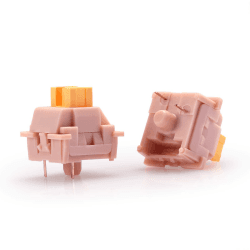 Redragon A113 Bullet-QL Weicher linearer mechanischer Schalter, 3-Pin-Plattenmontage, leises Äquivalent, Hot-Swap-fähiger DIY-Tastaturschalter, 50 Millionen Klicks (24 Stücke) Pfirsich - Soft Linear