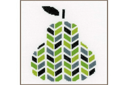 Vervaco Zählmusterpackung-Stickpackung im gezählten Kreuzstich, Pear, 14 x 22cm
