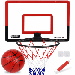basketballkorb Indoor, basketballkorb Outdoor Kinder mit Mini Basketball, ballpumpe und basketballnetz, Kinder Outdoor Indoor spielgeräte, Basketball Geschenke 40*26cm