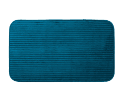 Gözze - Rutschfester Weicher Badeteppich, 100% Polyester, 70 x 120 cm - Petrol Petrol 70 x 120 cm (Rechteckig)