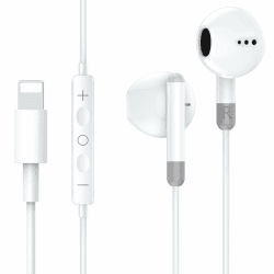 In-Ear Kopfhörer mit Kabel für iPhone [MFi Zertifiziert] HiFi Stereo Sound Ohrhörer mit Mikrofon und Lautstärkeregler, Noise Cancelling Kopfhörer mit iPhone 14/14 Pro Max/13 Pro/12/11/SE/XR/XS/X/8Plus 625-LT1