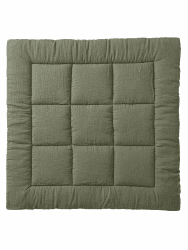 VERTBAUDET Bodenmatte/Parkbodenmatte, 2 Materialien, einfarbig, Olive, 75 x 100 cm Oliv 75_x_100_cm