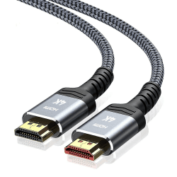 SNOWKIDS 4K HDMI Kabel 10Meter, HDMI Kabel 4K@60Hz HDMI Nylon Geflochtenes Support Video 4K 2160p, Audio-Rückkanal, HDCP, Kompatibel mit TV, Monitor, 4K Beamer