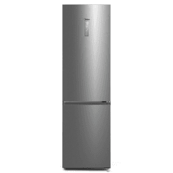 Midea MDRB521MGB02 Kühl-/Gefrierkombination/NoFrost/Inverter Kompressor/Metal Cooling/Niedrigtemperaturzone/180° Verstellbare Gefrierfach-Schublade/201 cm hoch/256 L Kühlteil/122 L Gefrierteil