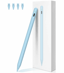 Stift für iPad 2. Generation mit kabelloser Aufladung, iPencil 2. Generation Mit Handfläche Ablehnung& Neigung Pencil für iPad 6/7/8/9/10, Mini 5/6, Air 3/4/5/11''M2, iPad Pro 11"/12.9"/13''M4 Blue blau