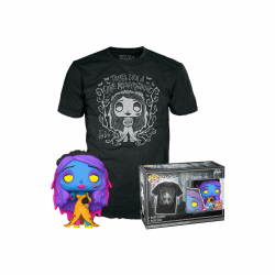 Funko POP! & Tee: Corpse Bride - Emily - Schwarzlicht - S - The Corpse Bride - T-Shirt - Kleidung Mit Vinyl-Sammelfigur - Geschenkidee - Spielzeug Und Kurzärmeliges Top Für Erwachsene Männer