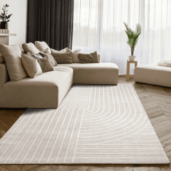 Paco Home Teppich Wohnzimmer Schlafzimmer modernes Japandi Boho Design mit Glanzdetails 3D Effekt Luxuriös Soft-Touch, Grösse:230x320 cm