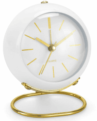 Lesipee Retro Wecker Analog ohne Ticken, mit Nachtlicht, Geräuschlos, batteriebetrieben, einfache Bedienung und lauter Alarm
