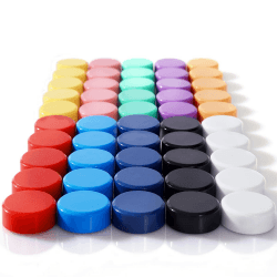 ZDZBLX 30 Stück 10 Farben Kühlschrankmagnete, Magnete für Magnettafel, Magnete Kühlschrank Schließfach Magnet, Magnete Bunt Rund Dekorative Magnete Kleine Starke Magnete für Kühlschrank, Magnetwand