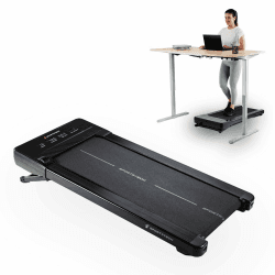 Sportstech Walking Pad, automatische Steigung bis 19%, Laufband für Zuhause und Schreibtisch, LED-Display, Home Office, kompakt, leise, App, Walking Pad bis 8 km/h/Treadmill bis 12 km/h, sPad500/1000