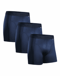 DANISH ENDURANCE Herren Sport Boxershorts 3er Pack, Sport & Funktionsunterwäsche, Geruchsneutral, Atmungsaktiv, mit normalem oder extra langem Bein M Blau