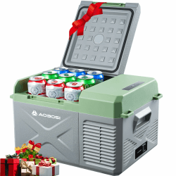 AAOBOSI Kompressor Kühlbox 10L, Kühlbox Auto Klein, Kühlbox Elektrisch -20°C bis 20°C, 12/24V DC 100-240 VC Kühlbox für Auto, LKW, Boot, Reisemobil, Camping